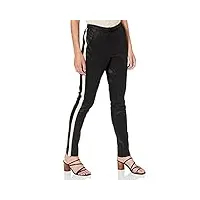 goosecraft pants002 pantalons, schwarz (black with off white blackwitho), l femme