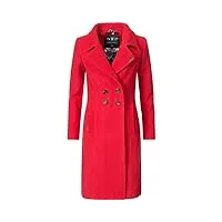 navahoo wooly manteau d'hiver trench style parka pour femme rouge xl