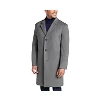 michael kors men's madison top coat, solid dark grey heather, 38s
