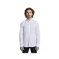 tom tailor 1008320, chemise à motifs homme, 20000 - white, 3xl