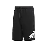 adidas men's must haves badge of sport french terry shorts, black, large
