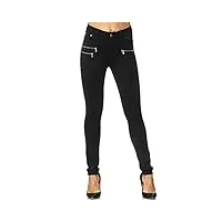 elara pantalon femme stretch skinny fit jegging chunkyrayan h86 44 (2xl) noir