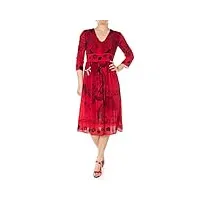 desigual robe longue femme vest clam 19swvw03 42 (l) rouge