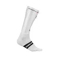 castelli fast feet sock chaussettes homme, white, xxl