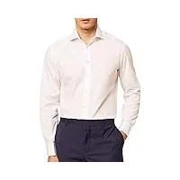 hackett poplin slim dc chemise business, white (white), 14.5 homme