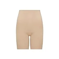 spanx suit your fancy booty booster mid-thigh collants gainants, beige (natural glam), xl femme