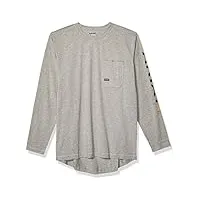 ariat t-shirt pour homme avec logo gris chiné taille 4xl