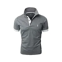glestore polo sport t-shirt mt1030 uni homme, gris, m