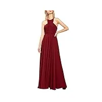 apart fashion chiffon dress robe de soirée, rouge (bordeaux bordeaux), 36 (taille fabricant: 34) femme