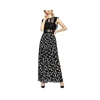 apart fashion printed dress robe de soirée, multicolore (black-multicolor black-multicolor), 42 (taille fabricant: 40) femme