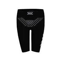 x-bionic twyce 4.0 run women shorts femme, opal black/arctic white, fr : s (taille fabricant : s)