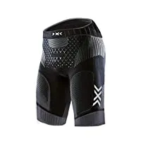 x-bionic twyce 4.0 run shorts men homme, opal black/arctic white, fr : m (taille fabricant : m)