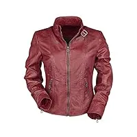 gipsy kina legv femme veste en cuir rouge s 100% cuir regular/coupe standard
