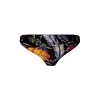 hurley w q/d floral surf bttom bas de maillot de bain femme black fr : m (taille fabricant : m)