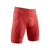 x-bionic the trick 4.0 run men shorts femme, rouge (namid red/sunset orange), s