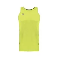 kappa - top running fanto pour homme - jaune - taille 2xl
