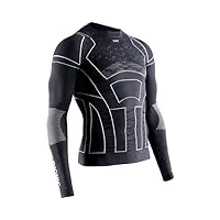x-bionic moto energizer 4.0 light long sleeve men chemise homme, charcoal/pearl grey, fr : 2xl (taille fabricant : xxl)