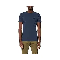 hackett ss logo tee t-shirt, bleu (5cynavy/grey 5cy), medium (taille fabricant : m) homme