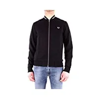 fred perry j2598 sweats homme, noir, xs