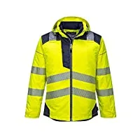 portwest homme pw-t400ynrl manteau de travail, jaune et bleu marine foncé, l eu