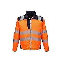 portwest t402onrxxl manteau de travail, orange, bleu marine foncé, xxl homme