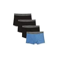 athena promo basic coton 8a71 boxer, noir/bleu, xxl (lot de 8) homme