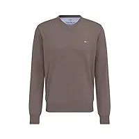 fynch-hatton pullover, v-neck pull, marron (earth 860), x-large homme