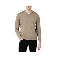 fynch-hatton pullover, v-neck pull, beige (taupe 845), small homme