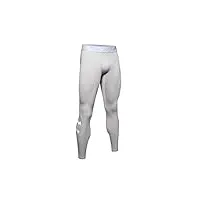 under armour cold gear armour leggings novelty halo gray/white/white sm