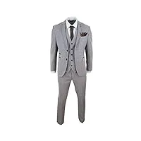 costume 3 pièce homme tweed à carreaux style vintage rétro british gentleman coupe ajustée années 20