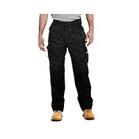 caterpillar trademark trouser pantalon d'utilit professionnelle, noir, camouflage, 40w x 32l homme