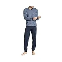 calida relax imprint ensemble de pyjama, homme, bleu (dark sapphire 479), m / fr-4