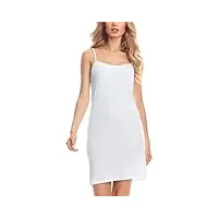 merry style fond de robe lingerie femme ms10-203 (blanc, 4xl)