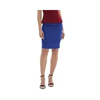 femme jupe crayon froncé taille haute ete jupe elegante formelle xl cl866-6 - bleu
