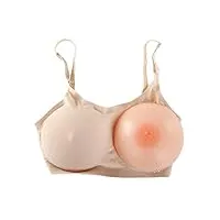 laokou silicone sein soutien-gorge ensemble avec rond seins formes prothèse mastectomie amovible répandre la prévention pads, skintone,ee