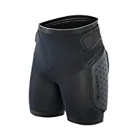 dainese action shorts evo protection de ski mixte adulte, black/white, fr : l (taille fabricant : l)