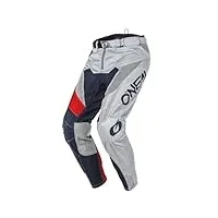 o'neal | pantalon de motocross | mtb | design extrêmement durable et léger pour un maximum de confort et de protection, jambes sans manches | airwear pants freez | adultes | gris rouge | taille 30/46