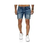 redbridge jean shorts pour homme denim pantalons courts bermuda bleu w30