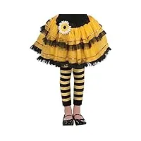 amscan 842031 bumblebee fairy collants sans pieds taille enfant standard 1 paire