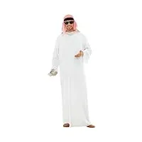 funidelia | déguisement émir pour homme taille m Émir, pétrole, dollar - couleur: blanc, accessoire pour déguisement - déguisements amusants pour vos soirées.