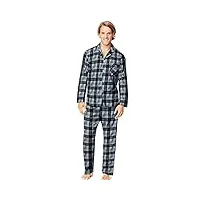 hanes pyjama tissé pour homme - noir - xxxxl