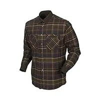 härkila | pajala chemise | vêtements & Équipement de chasse pour professionnels | design scandinave haut de gamme durable | mellow brown check, xl