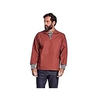 armor lux guilvinec, chemise casual taille normale homme, rouge (rouille 638), x-large (taille fabricant: 5)