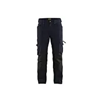blaklader 198916448699c48 x1900 pantalon de travail sans poches à clous stretch 4 directions bleu marine/noir taille c48