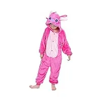 leavelive combinaison d'animaux pour enfants halloween cosplay costume pyjama (kidpink-115)