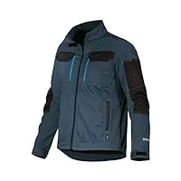 uvex tune-up veste de travail softshell pour homme - respirante & hydrofuge - bleu foncé - l