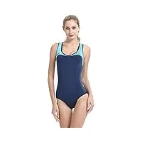 cressi dea swimming neoprene wetsuit 1mm premium maillot de bain femme, blanc/bleu clair, xl/5