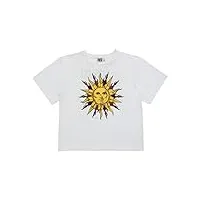 fausto puglisi t-shirt blanc soleil or - blanc - 42