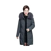 susenstone manteau femme grand taille fourrure avec capuche hiver chaud long elegant manche longues mode pas cher veste en coton hoodies trench coat