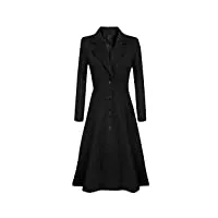 susenstone manteau femme grand taille hiver chaud long elegant trench coat manche longues mode pas cher veste fille en laine duffle trench coat